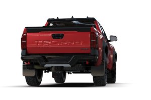 Toyota Tacoma Mud Flap Kit - Front + Rear - Rally Armor - UR Black/Red Logo - Black/Red Logo - `24-`25 Toyota Tacoma Mud Flap Kit - Front + Rear - Rally Armor - UR Black/Red Logo - Black/Red Logo - `24-`25